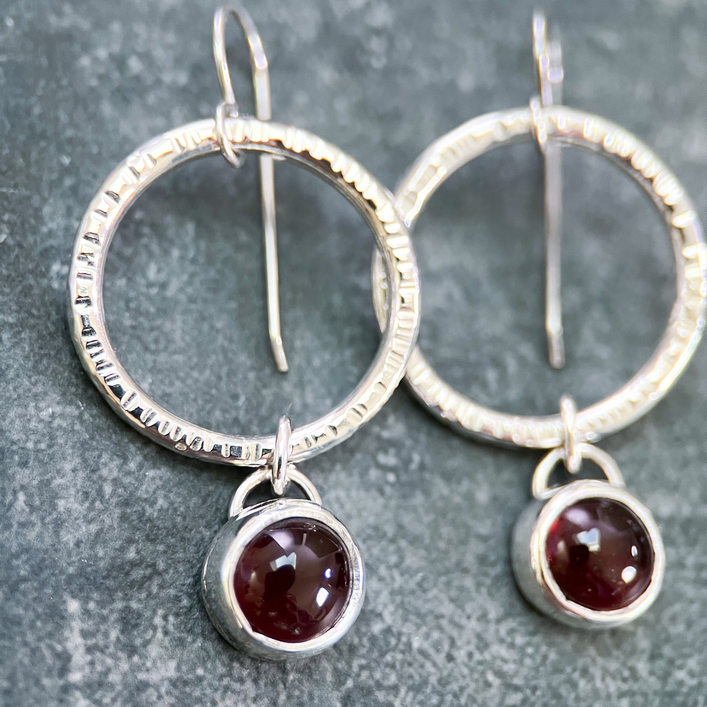 Garnet Radiance Earrings