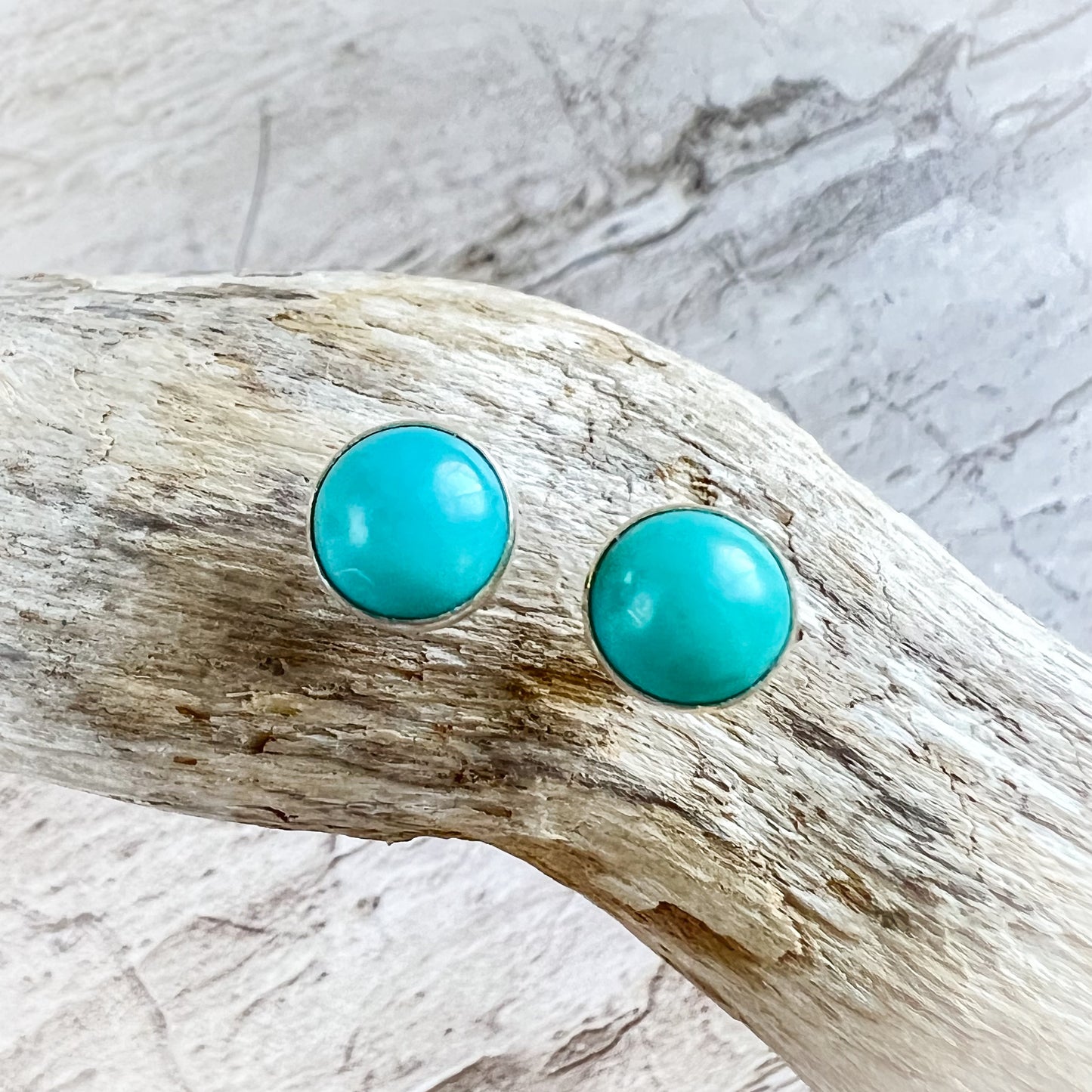 Turquoise Post Earrings 6mm
