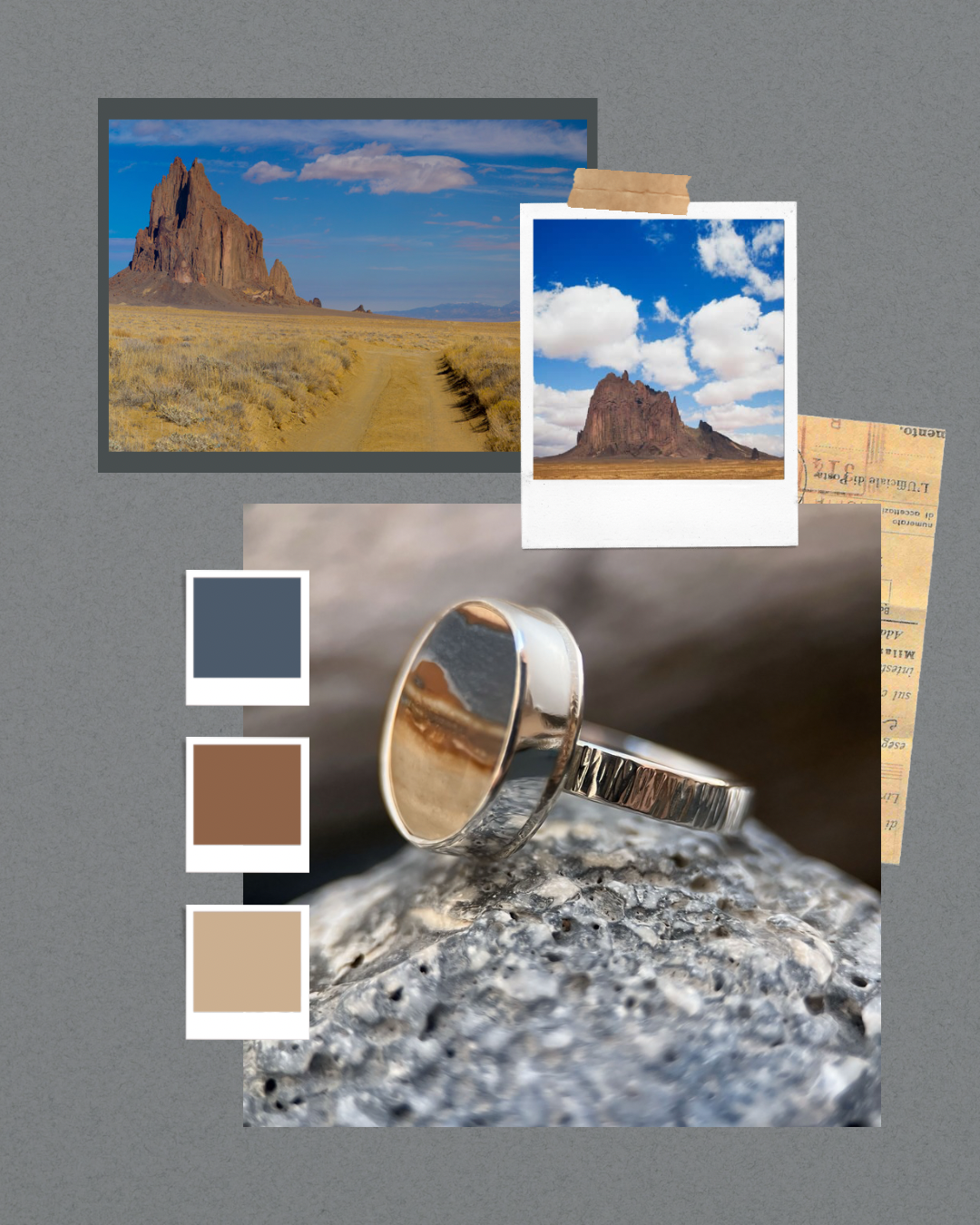 Shiprock Skies Ring, Size 7.25