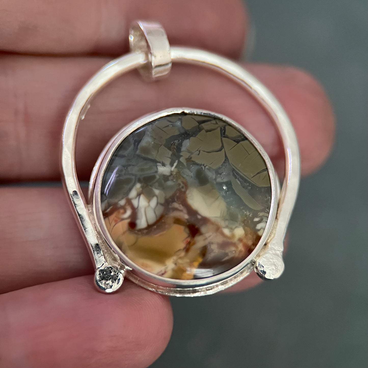 Elemental Pendant - Brecciated Polychrome Jasper 2