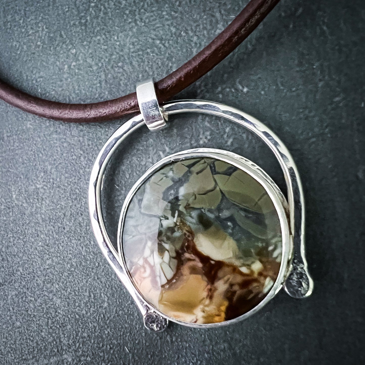 Elemental Pendant - Brecciated Polychrome Jasper 2