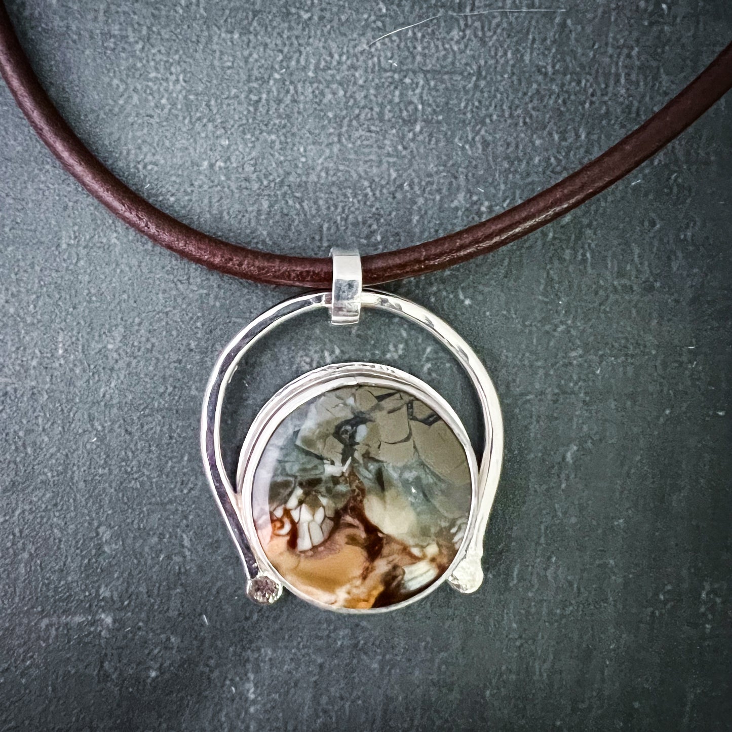 Elemental Pendant - Brecciated Polychrome Jasper 2