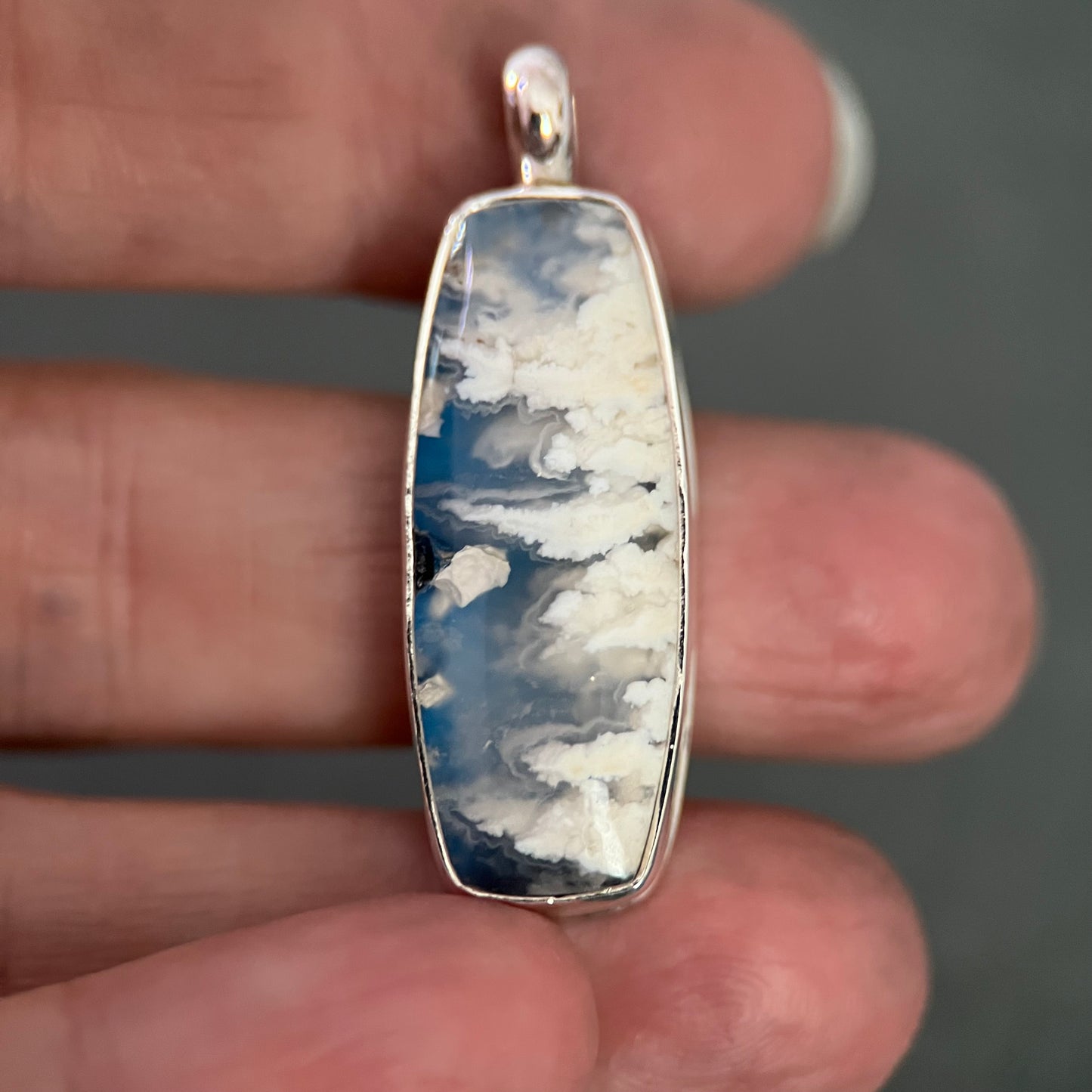 Elemental Pendant - Plume Agate 2