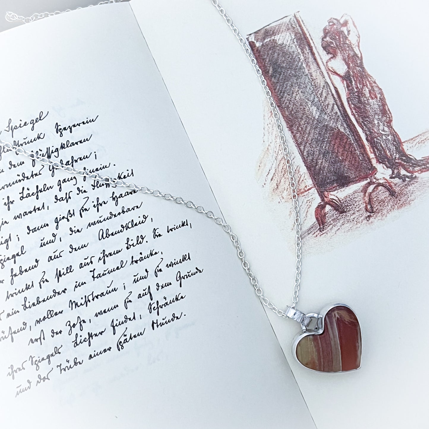 Ember Glow Necklace - Elemental Pendant in Wonderstone
