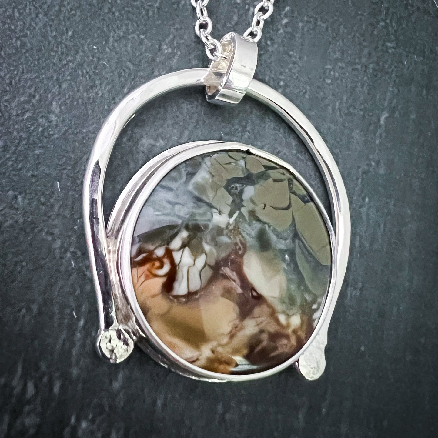 Elemental Pendant - Brecciated Polychrome Jasper 2