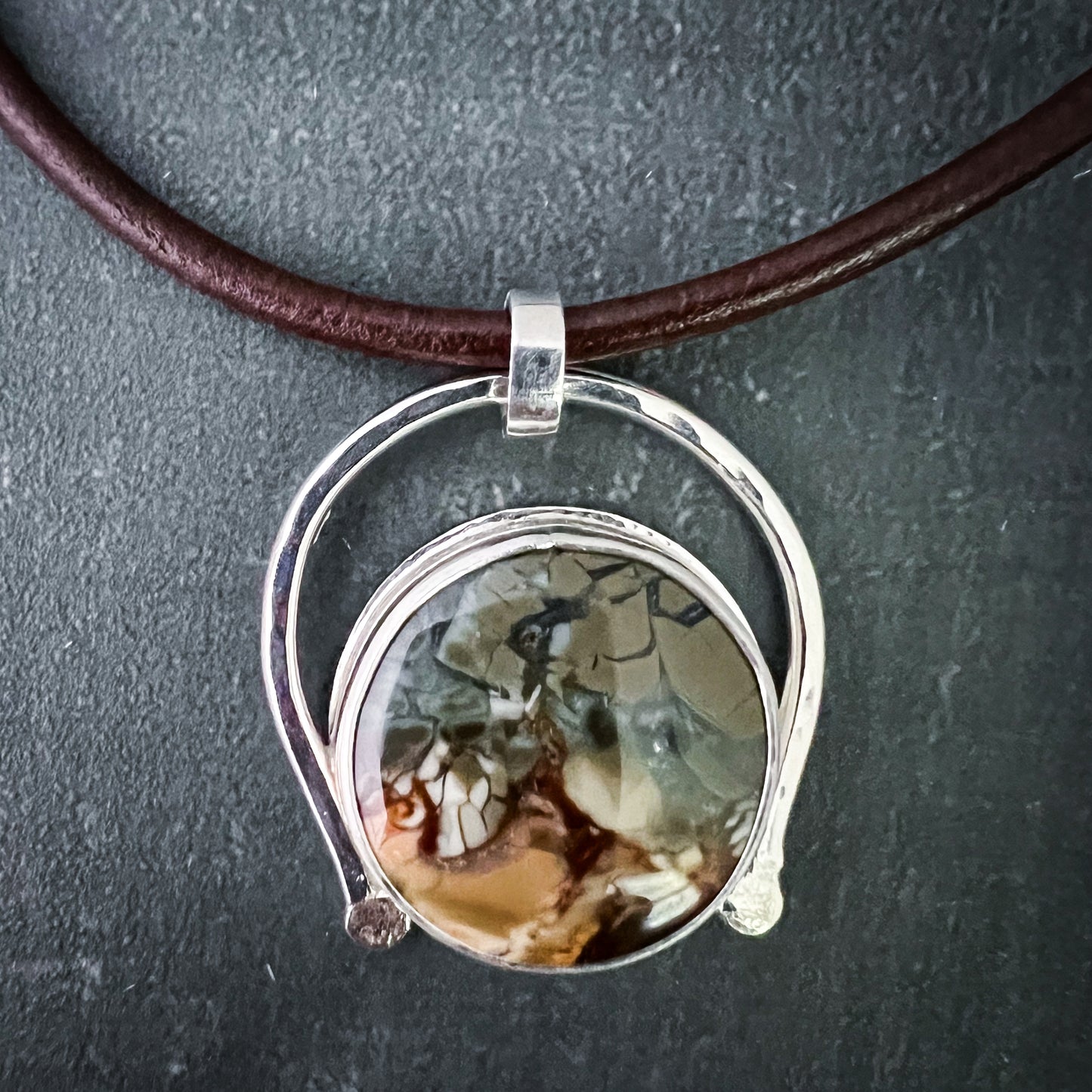 Elemental Pendant - Brecciated Polychrome Jasper 2