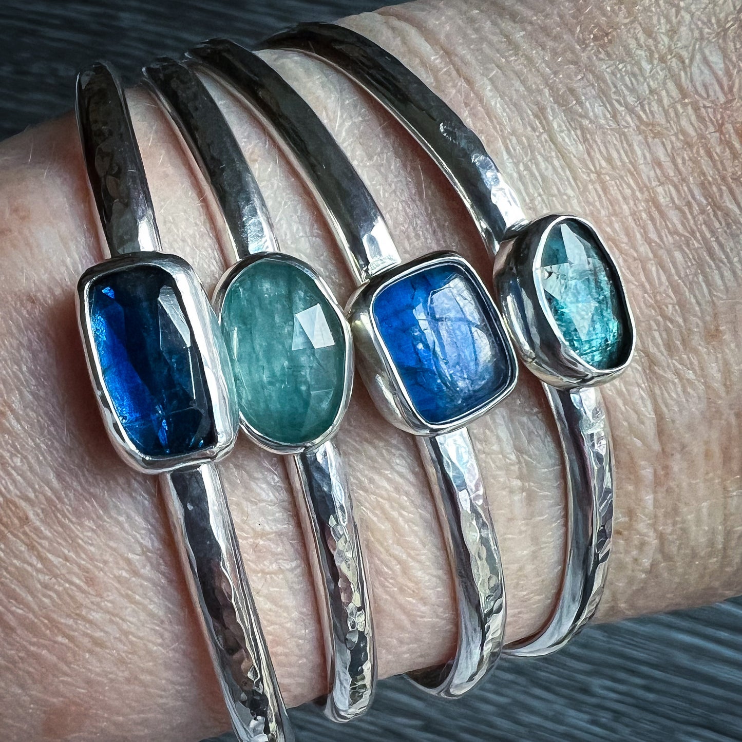 Azure Horizon Cuff Bracelets