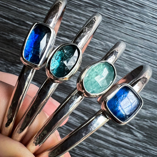 Azure Horizon Cuff Bracelets