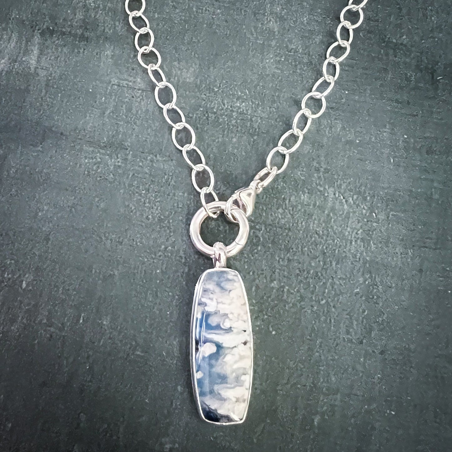Elemental Pendant - Plume Agate 2