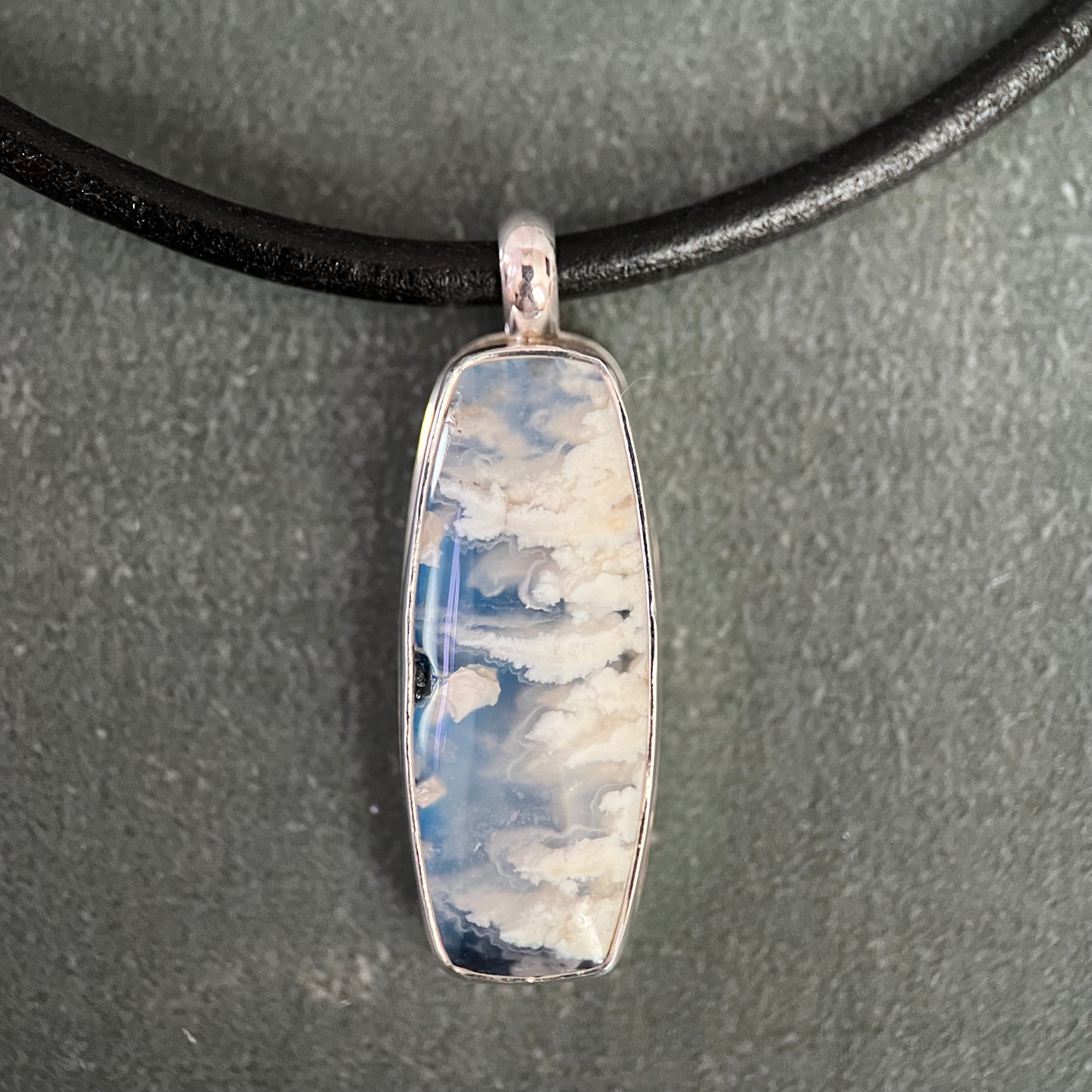 Elemental Pendant - Plume Agate 2
