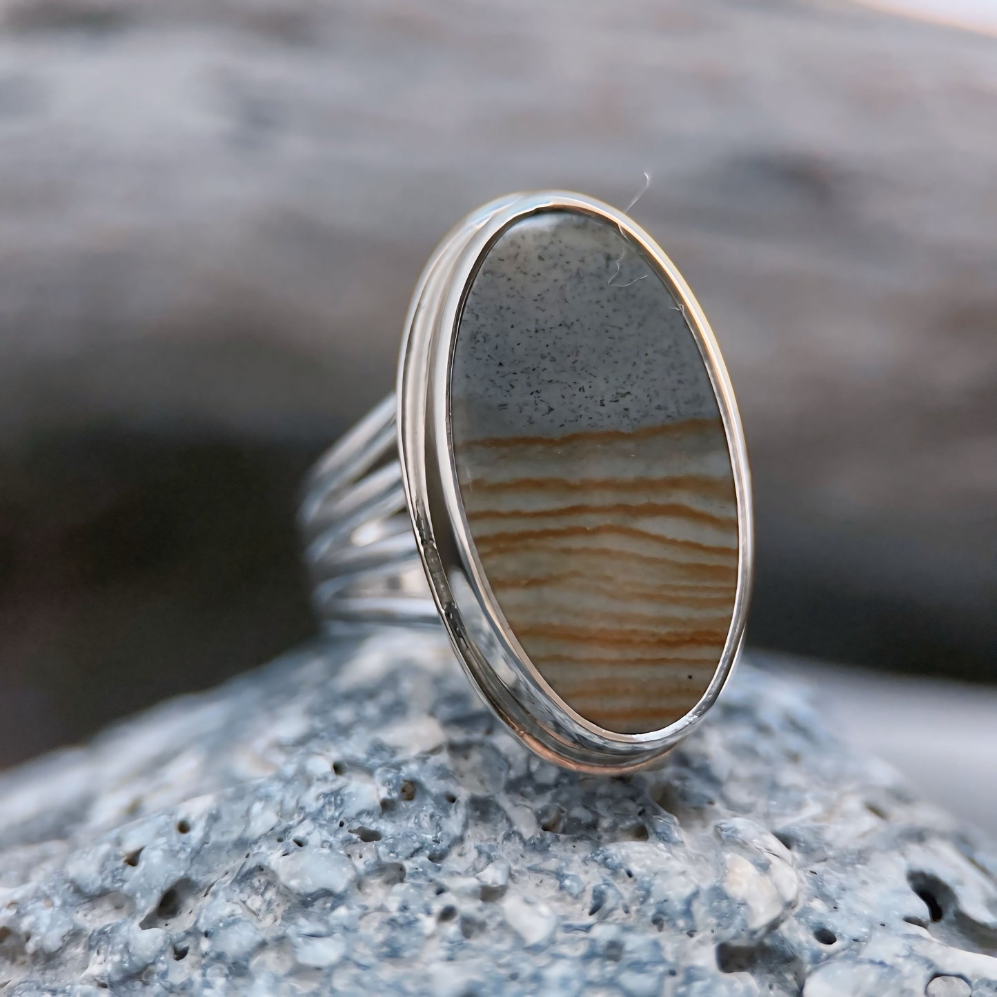 Dune Whisper Ring, Size 6.5