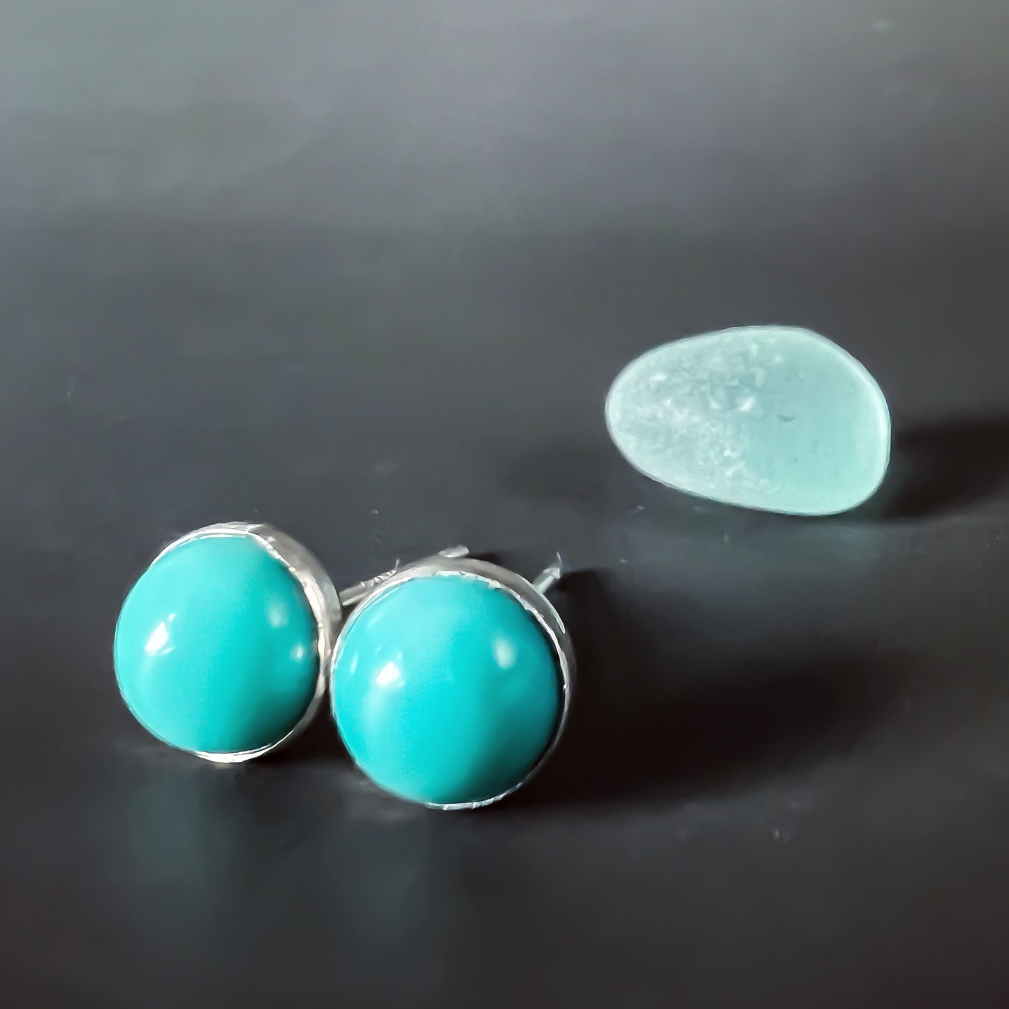 Turquoise Post Earrings 6mm