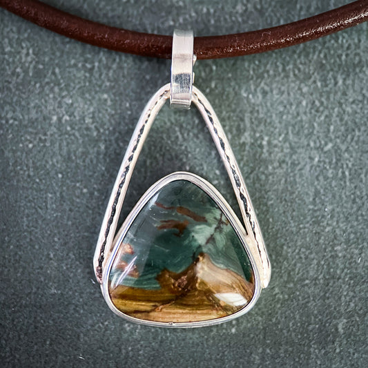 Elemental Pendant - Blue Mountain Jasper