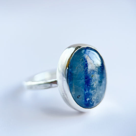 Kyanite Oval Ring, Size 10