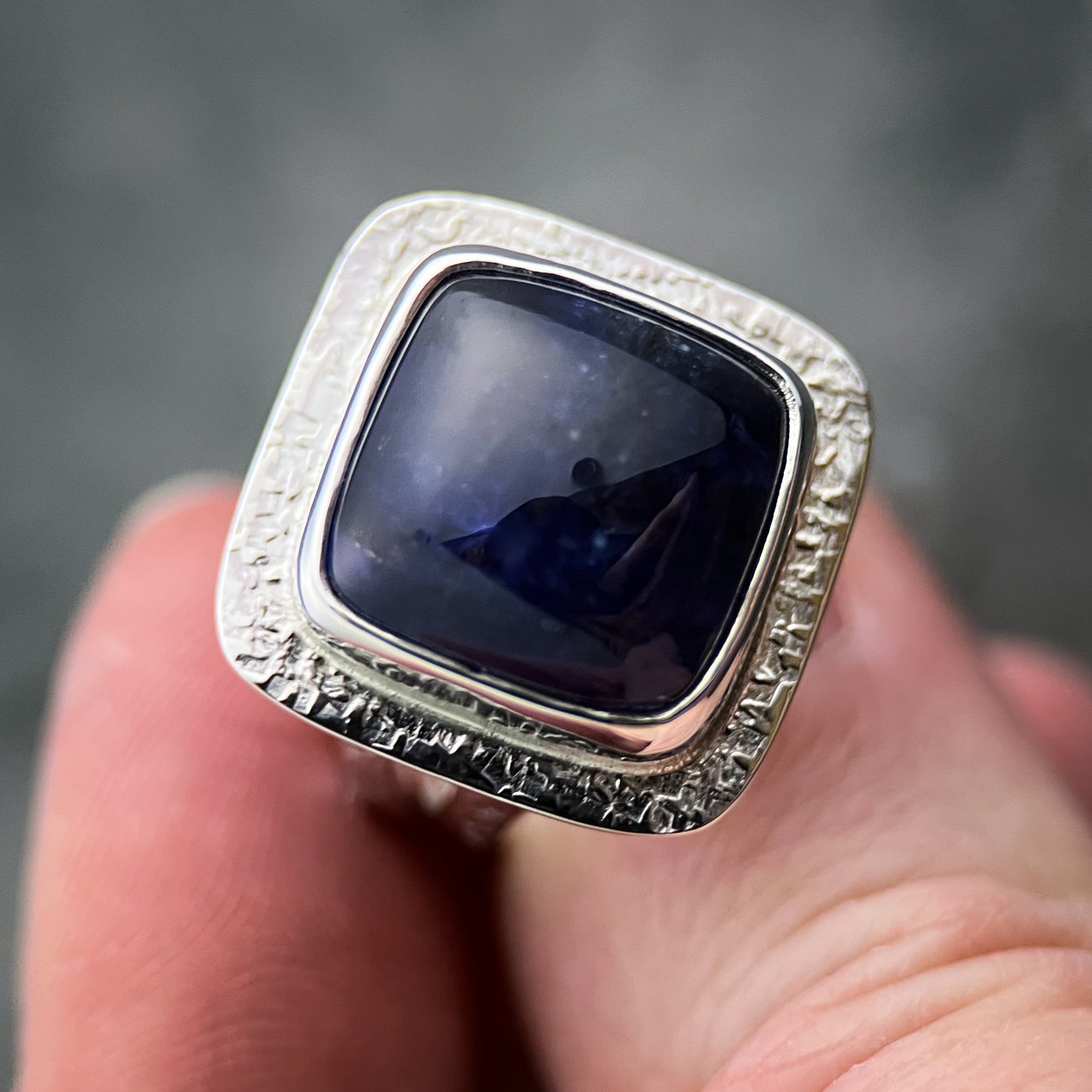 Indigo Seas Ring, Size 8