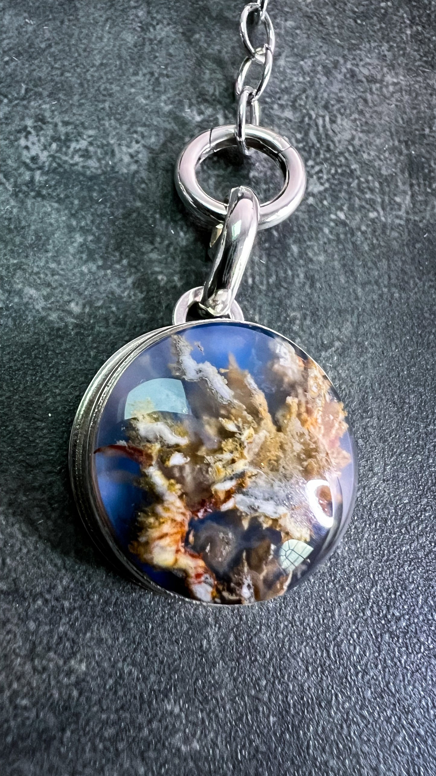 Elemental Pendant - Plume Agate