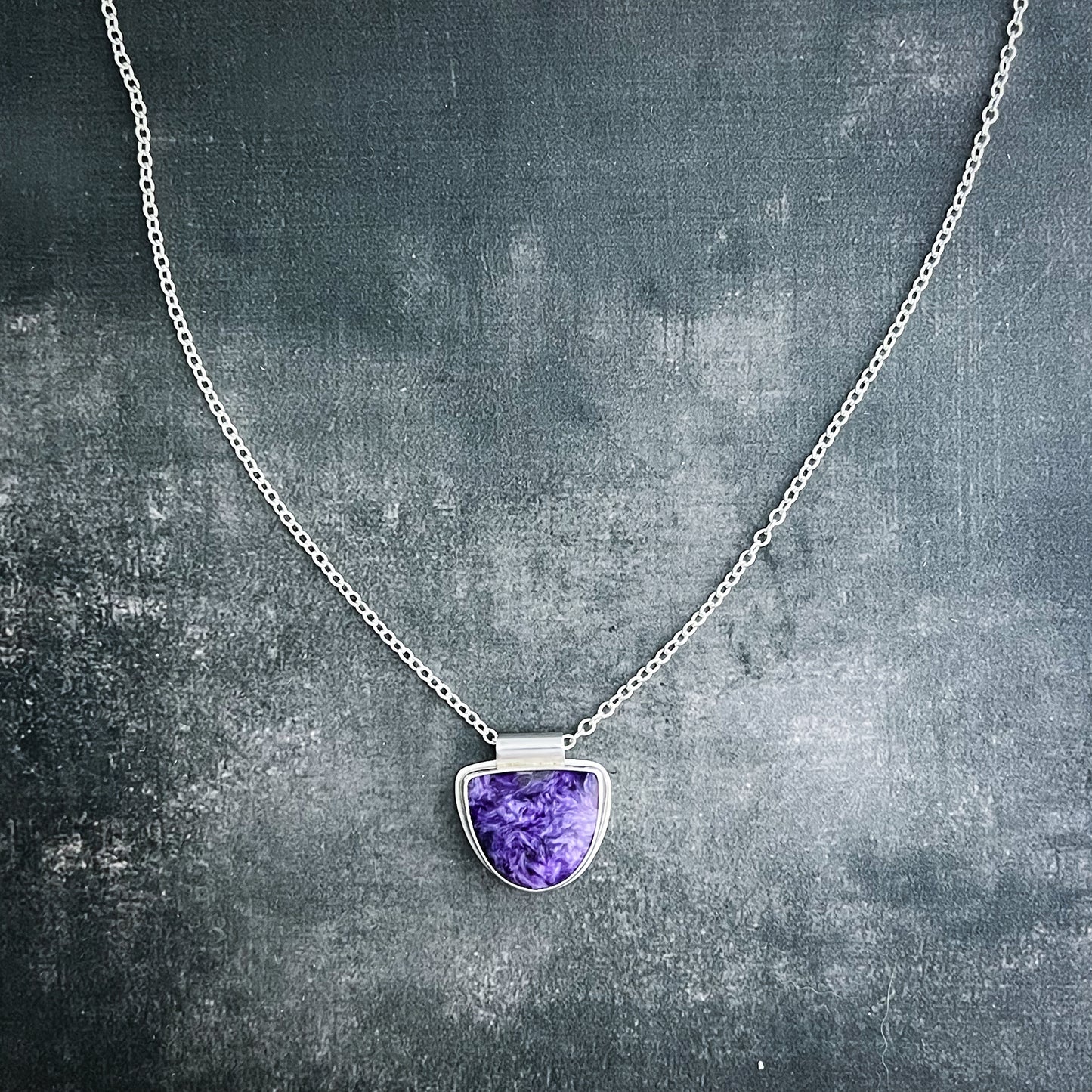 Charoite Versa Pendant: A Touch of Mystic Elegance