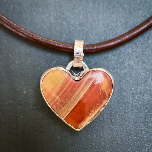 Ember Glow Necklace - Elemental Pendant in Wonderstone