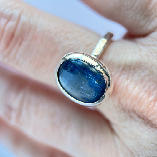 Kyanite Oval Ring, Size 7.5
