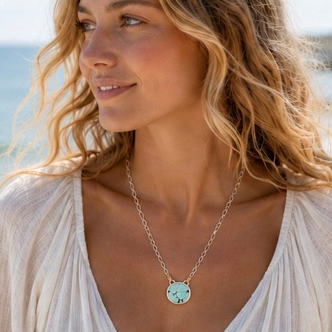 Morning Tide Hubei Turquoise Necklace