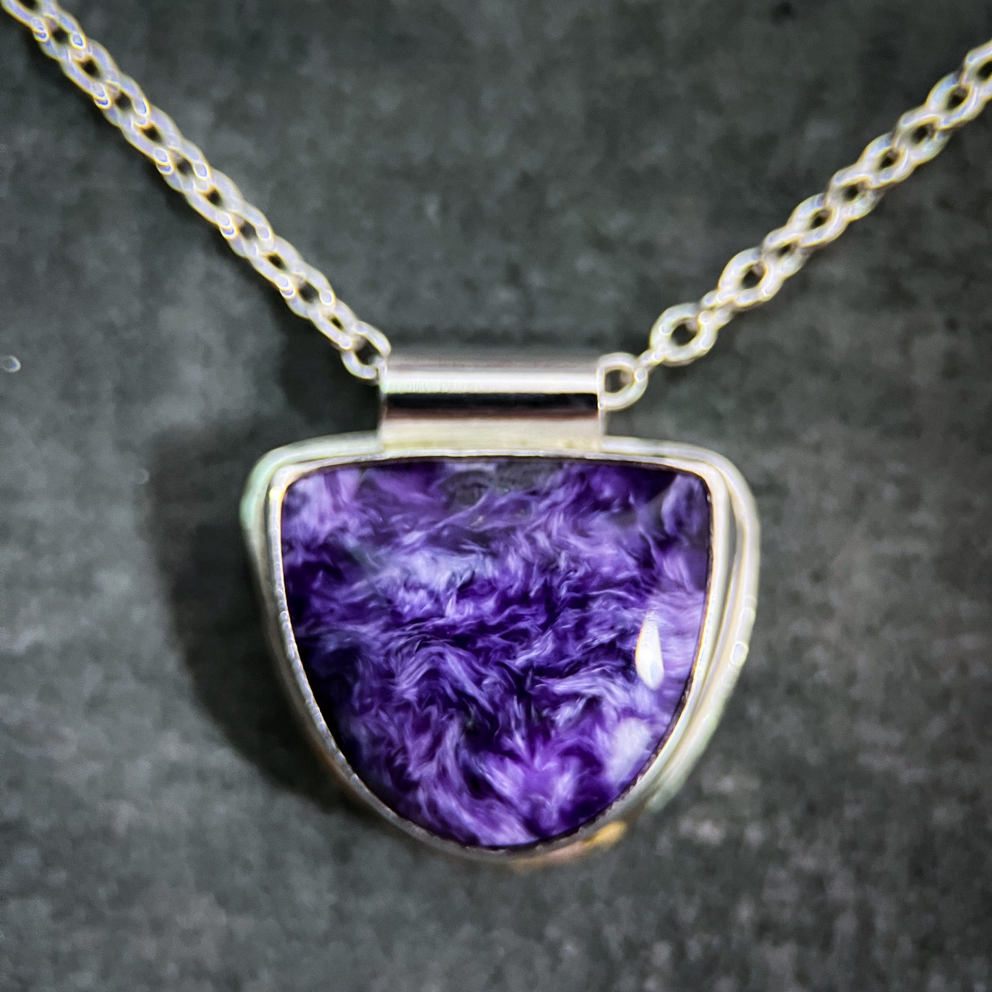 Charoite Versa Pendant: A Touch of Mystic Elegance