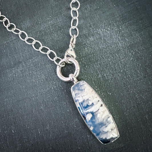 Elemental Pendant - Plume Agate 2