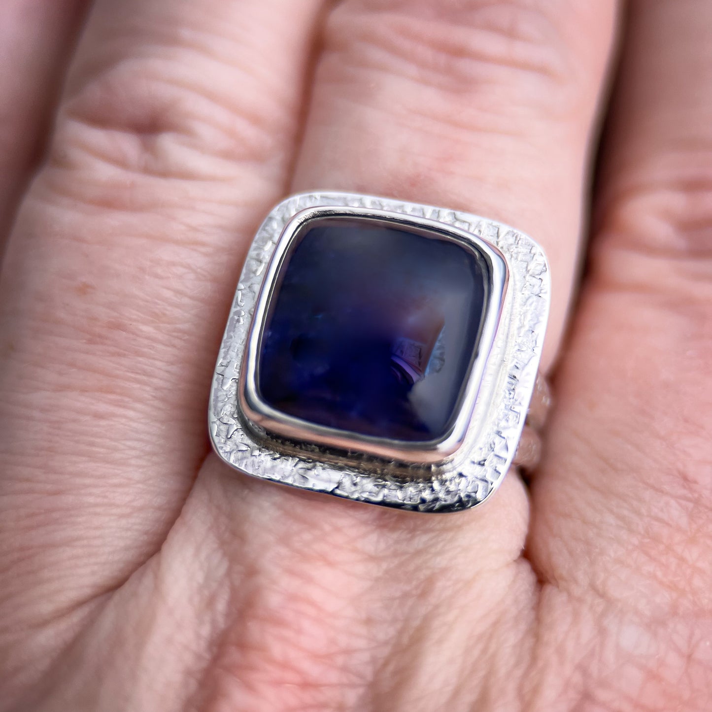 Indigo Seas Ring, Size 8