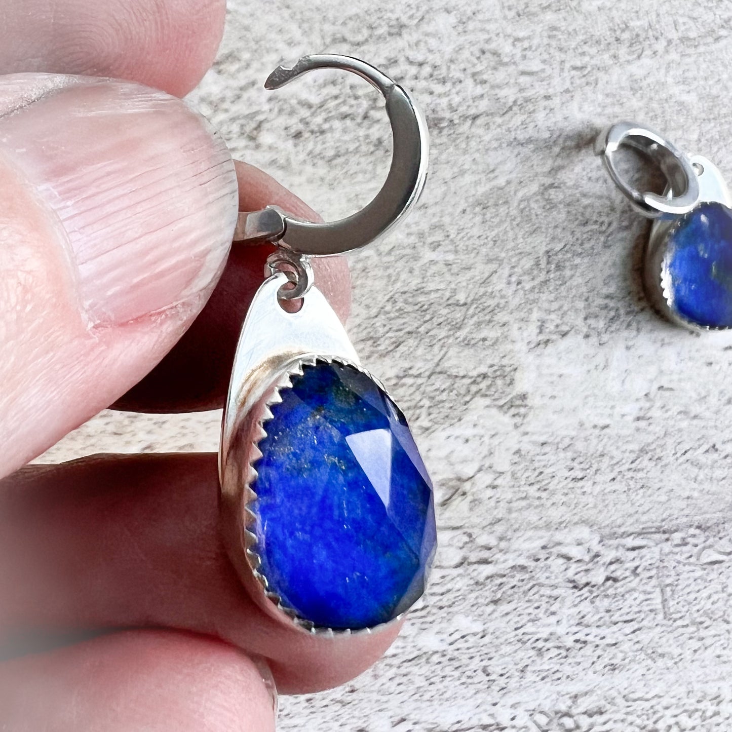 Vivid Blue Drop Earrings