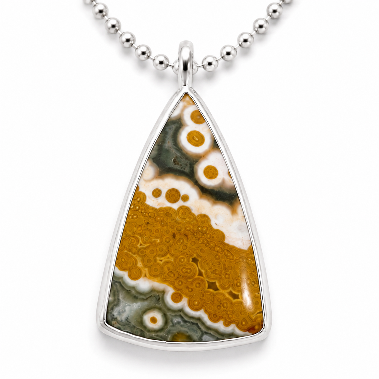 Well-worn Path Ocean Jasper Pendant