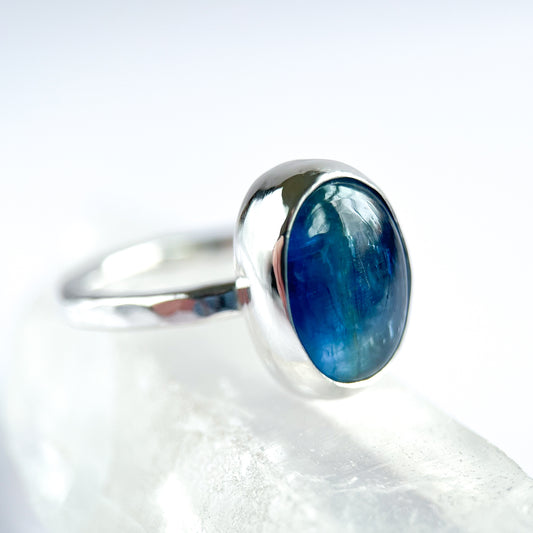 Kyanite Oval Ring, Size 8