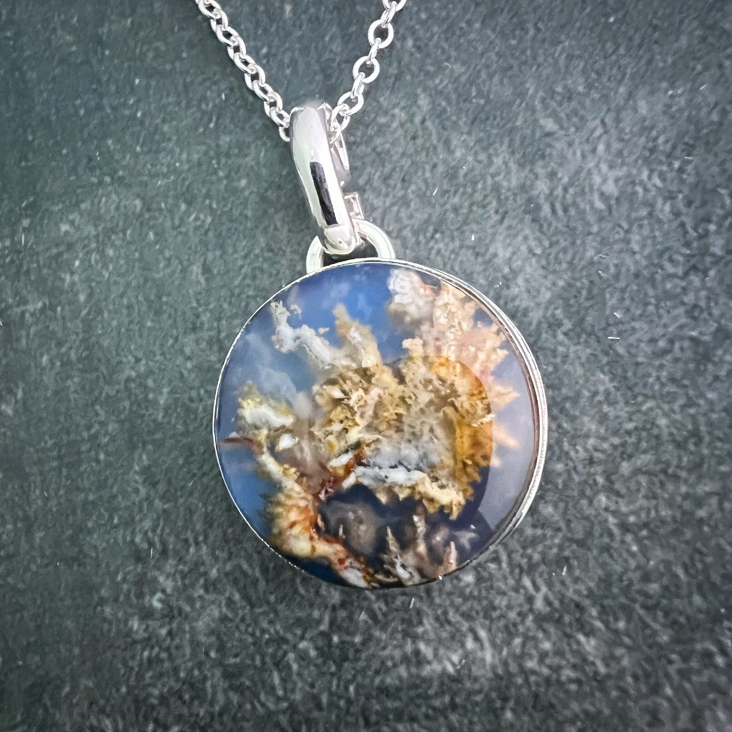 Elemental Pendant - Plume Agate