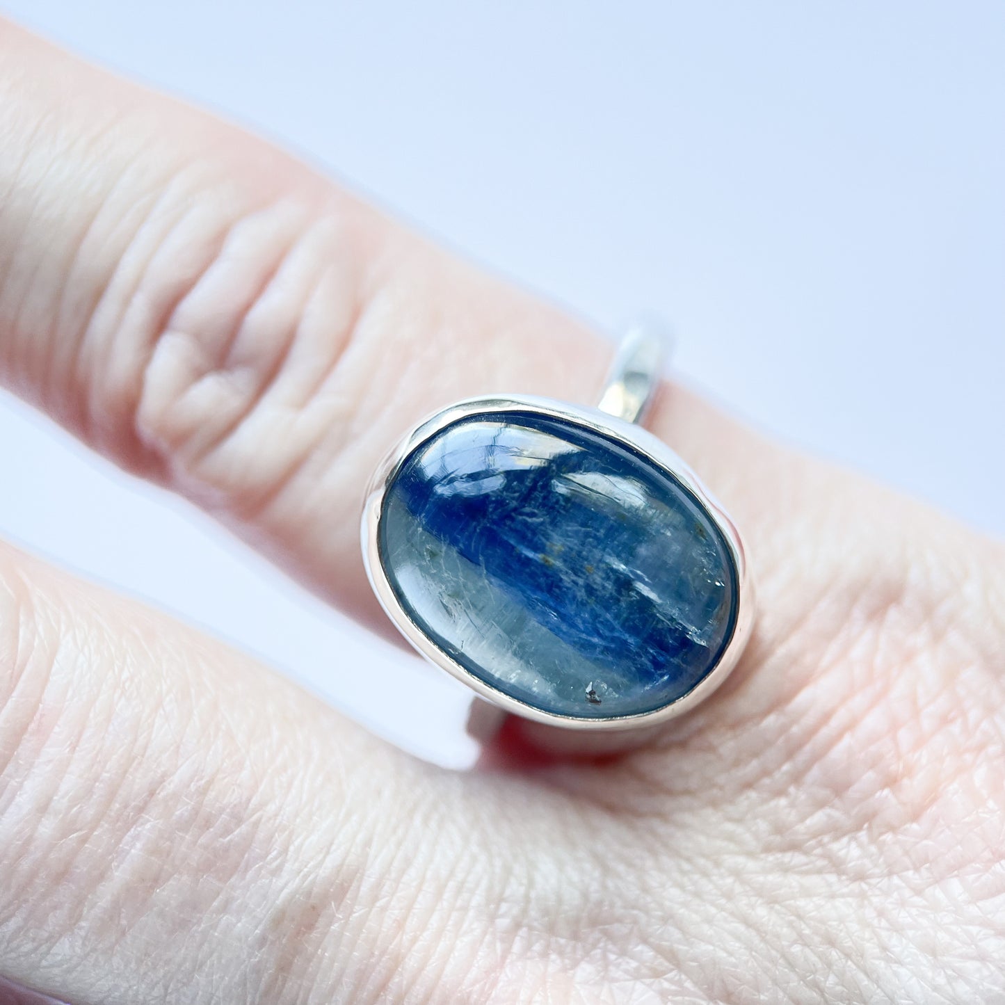 Kyanite Oval Ring, Size 10