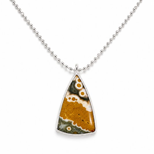 Well-worn Path Ocean Jasper Pendant