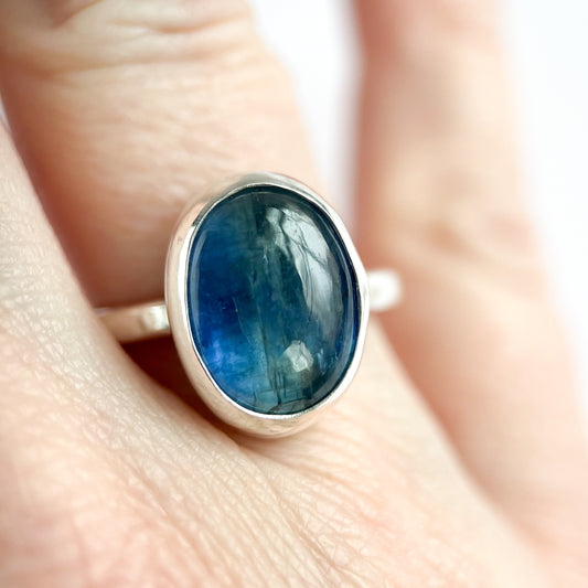 Kyanite Oval Ring, Size 8