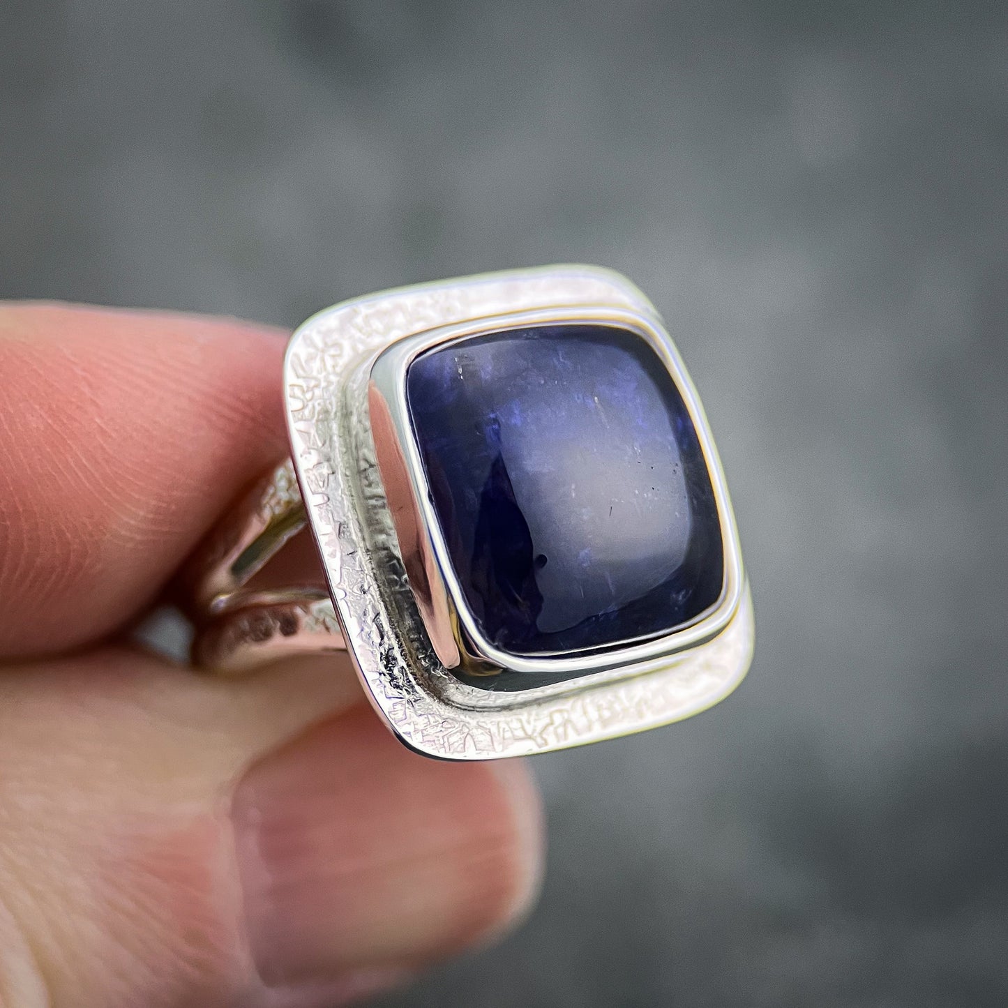 Indigo Seas Ring, Size 8