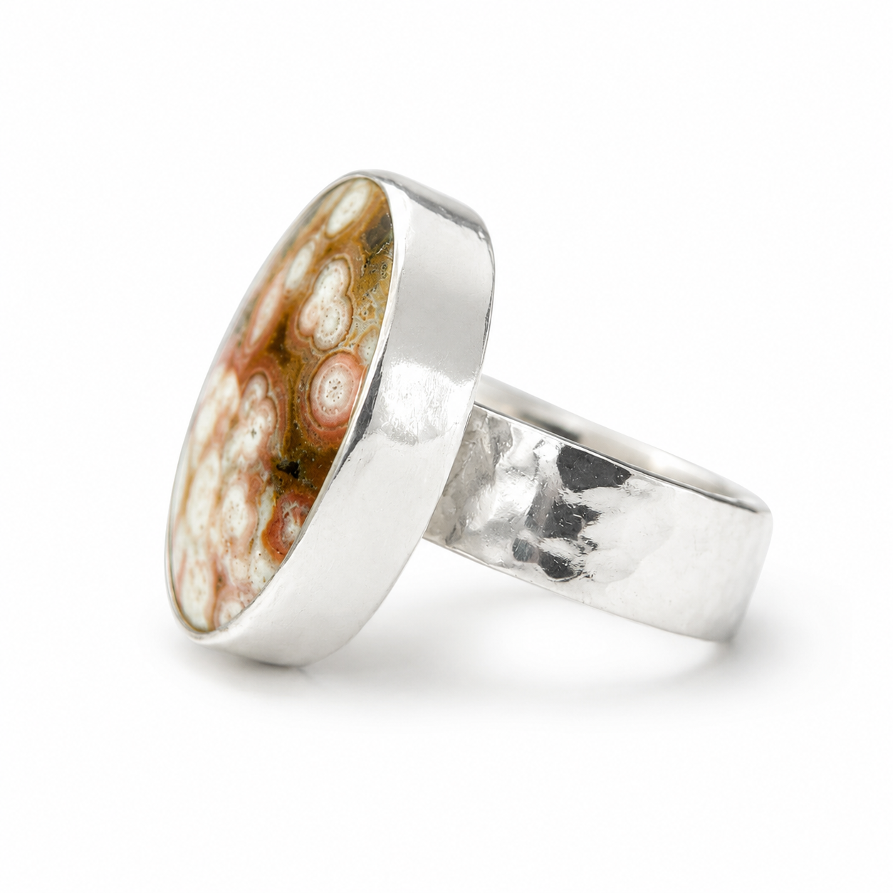 Weathered Bloom Ocean Jasper Ring | Size 6.25