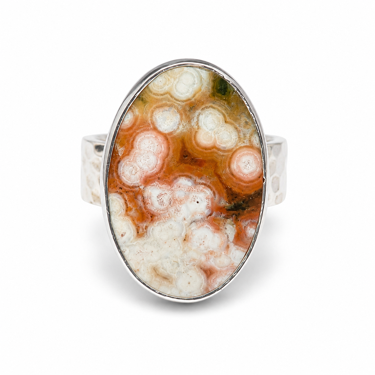 Weathered Bloom Ocean Jasper Ring | Size 6.25