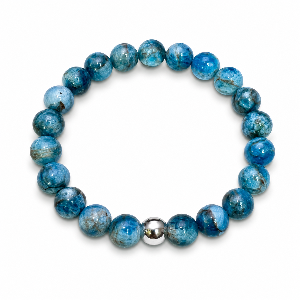 Blue Current Apatite Stretch Bracelet